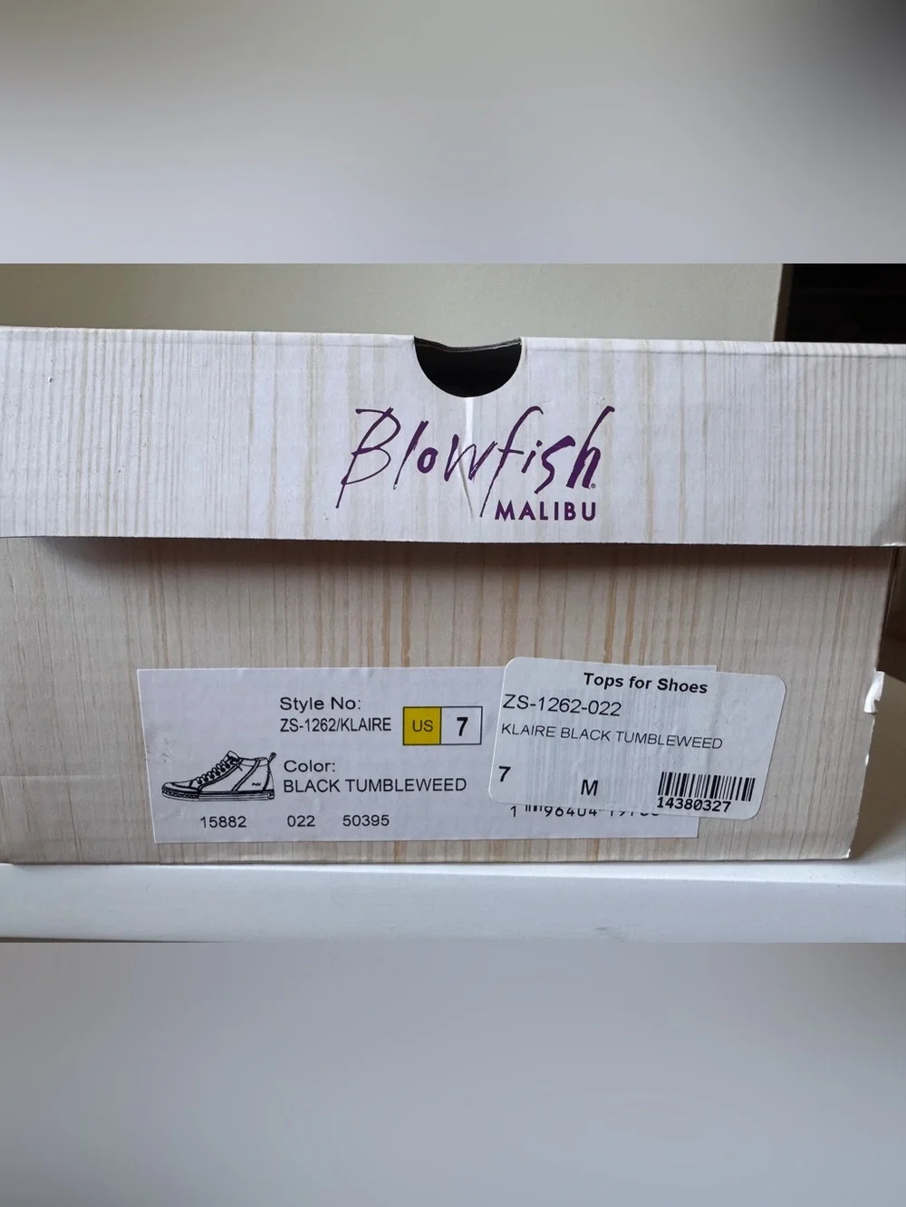 Blowfish Malibu Klaire Black High Top Sneakers Size 7